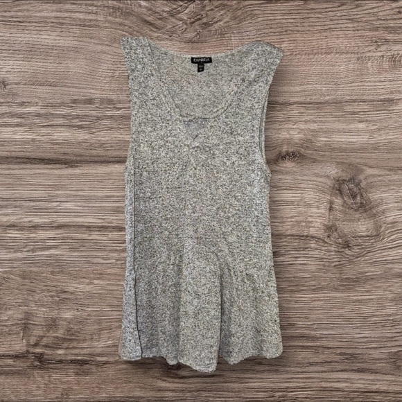 Express Tops - Express Heather Gray Tank Top